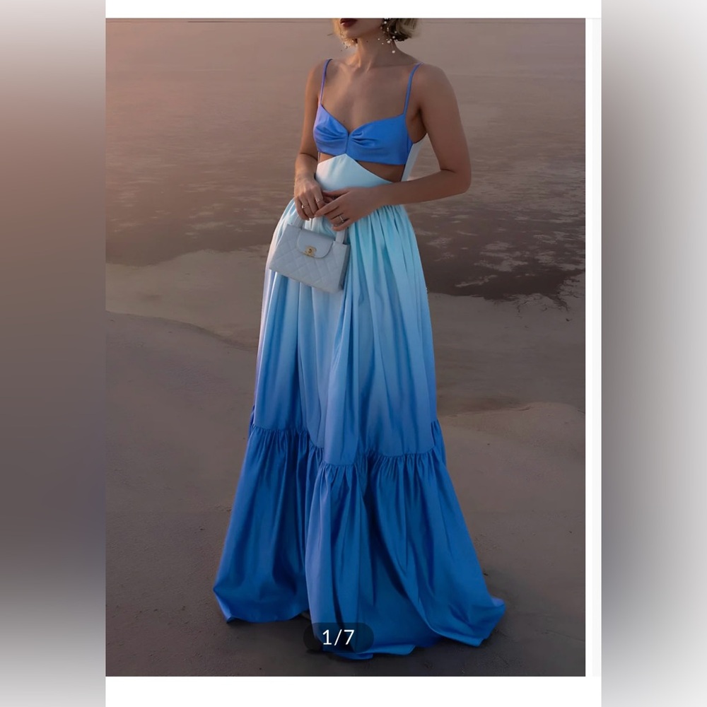 Blue dress, super cute and new!